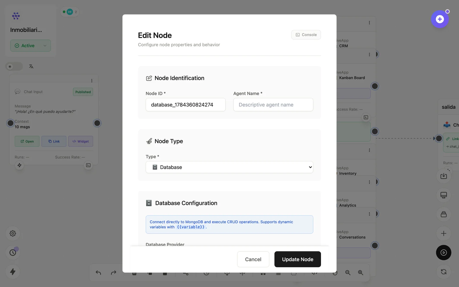 Database node
