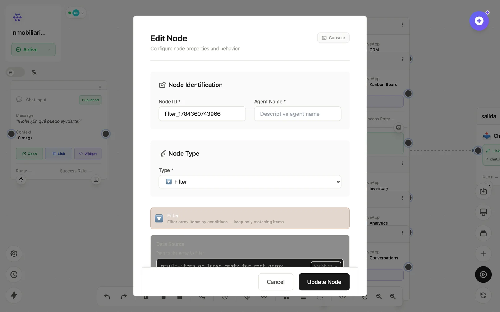 Filter node