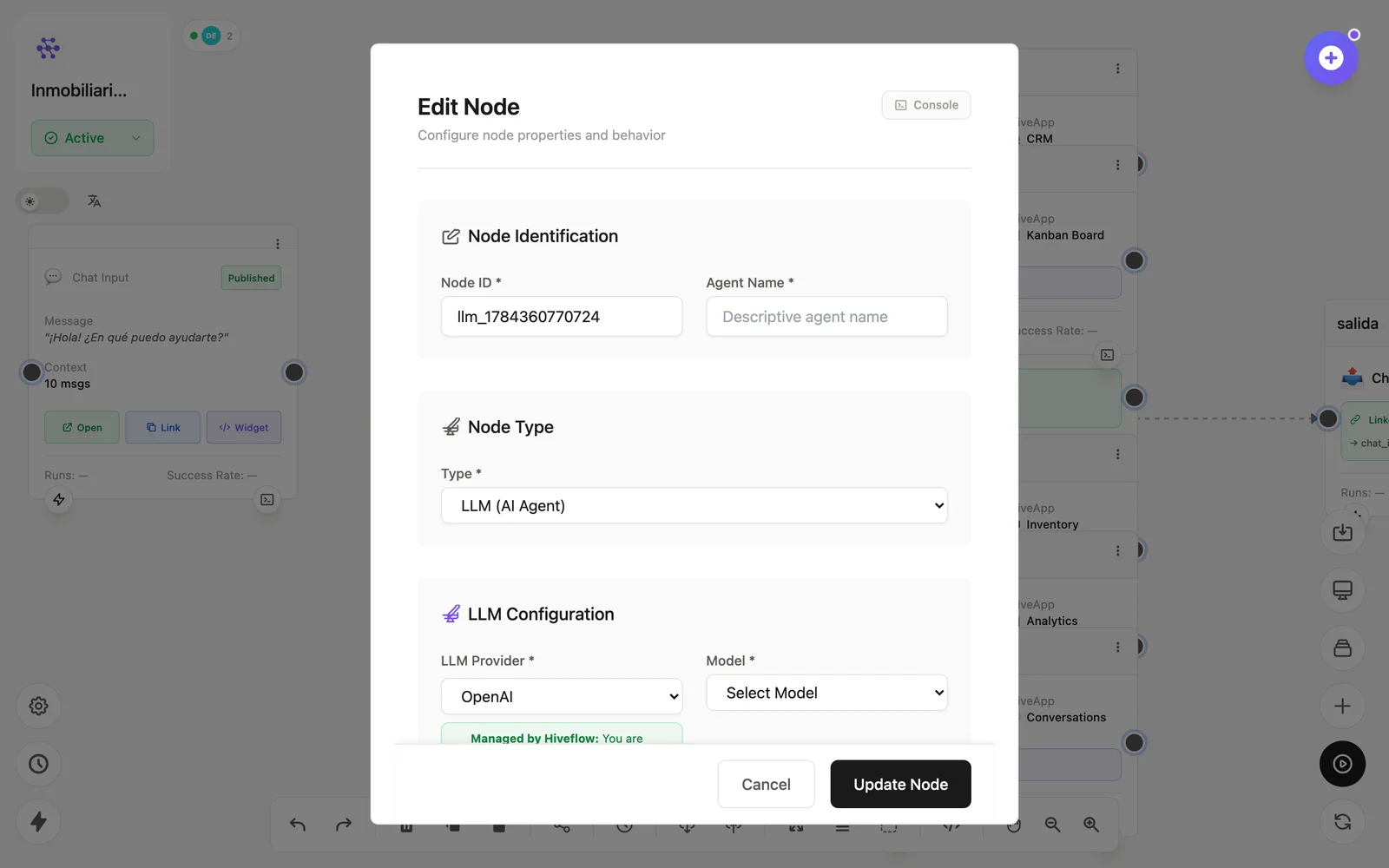 LLM Agent node