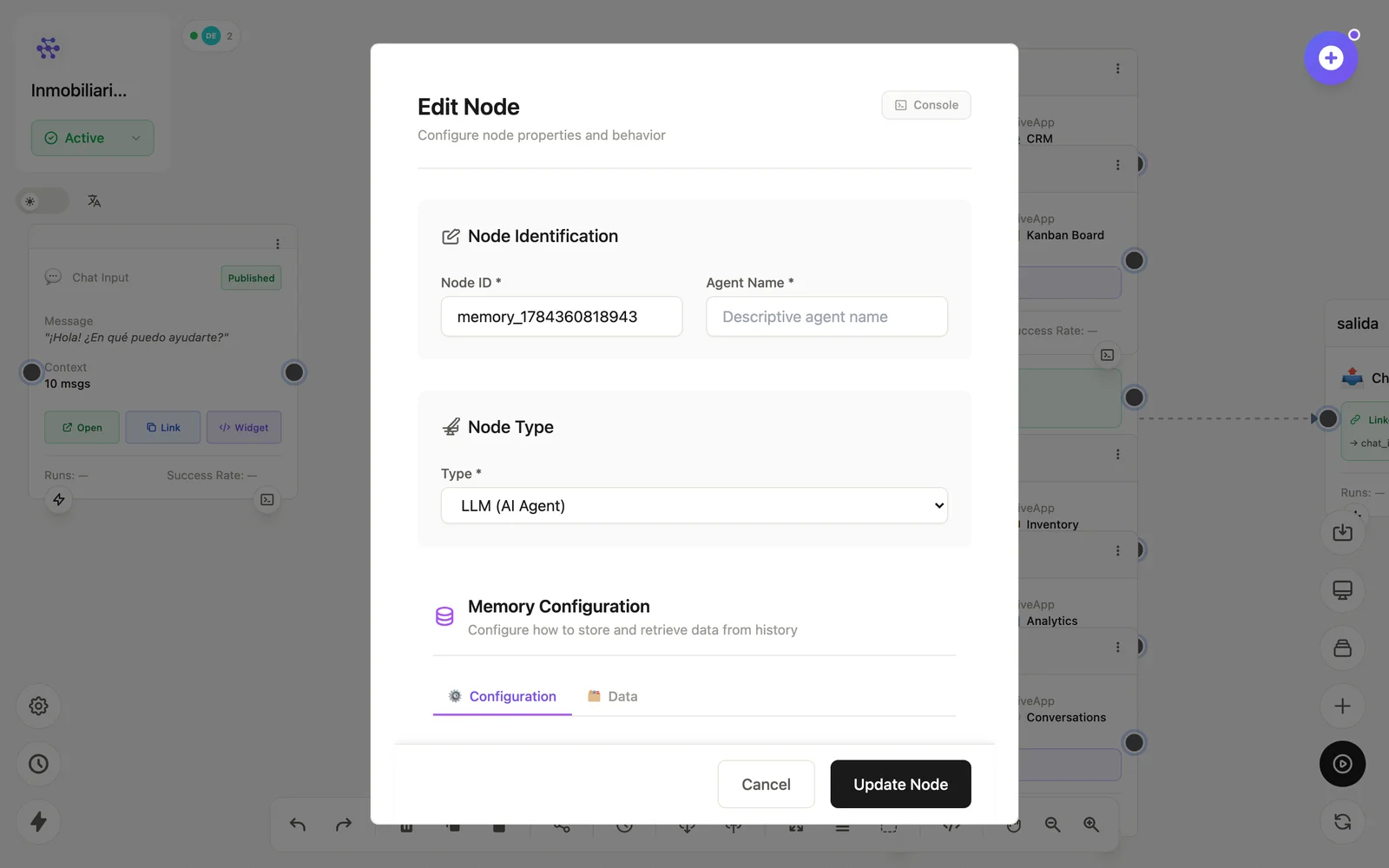 Memory Database node